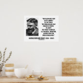 Poster B. Shaw Progress Depends Upon Unreasonable Man (Cuisine)