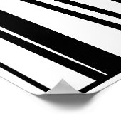 Poster b/w abstrait moderne (Coin)
