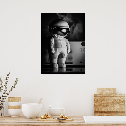 Poster B&W Astro Buddy (Cuisine)