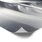 Poster B&W Blue Eyed Lion (Coin)