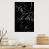 Poster B/W Drumset 2 (Cuisine)
