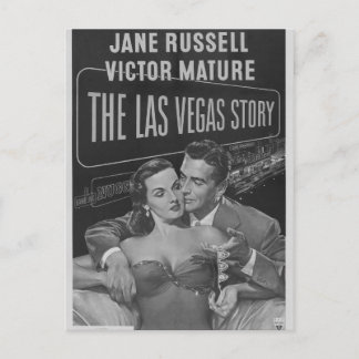Poster B&W Las Vegas Briefkaart