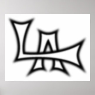Poster B&W Los Angeles