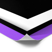 Poster B&W Purple Hearts Beating (Coin)