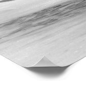 Poster B&W Seagull in Ocean Foam (Coin)