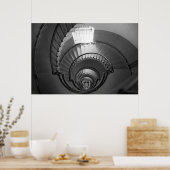 Poster B&W Spiral (Cuisine)