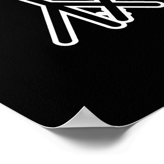 Poster Ba-da-ba-boon Funny Baboon Pun Dark BG (Coin)