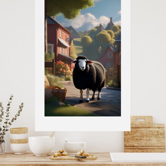 Poster Baa Baa Black Sheep (Cuisine)