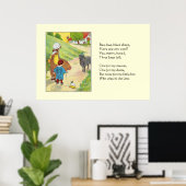 Poster Baa, Baa, mouton noir, Avez-vous de la laine ? (Bureau à domicile)