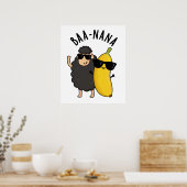 Poster Baa-nana Funny Banana Puns (Cuisine)