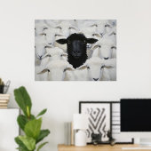 Poster Baa-tle de l'individualité (Bureau à domicile)