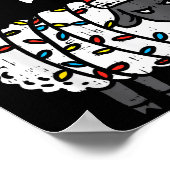 Poster Baaah Humbug Sheep Xmas Lights Funny Anti Christma (Coin)