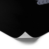 Poster Baadboon Funny Bad Baboon Pun Dark BG (Coin)