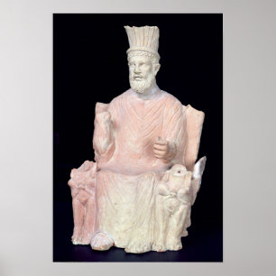 Poster Baal Hammon posé sur son trône