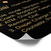 Poster Baba Arabe Calligraphie Fête des pères Présente (Coin)