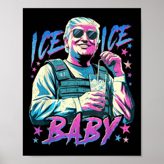Poster Baba de glace glace Profitez d'un verre glacé de d (Devant)