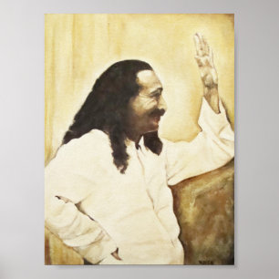 Poster Baba de Meher, "traînées heureuses "