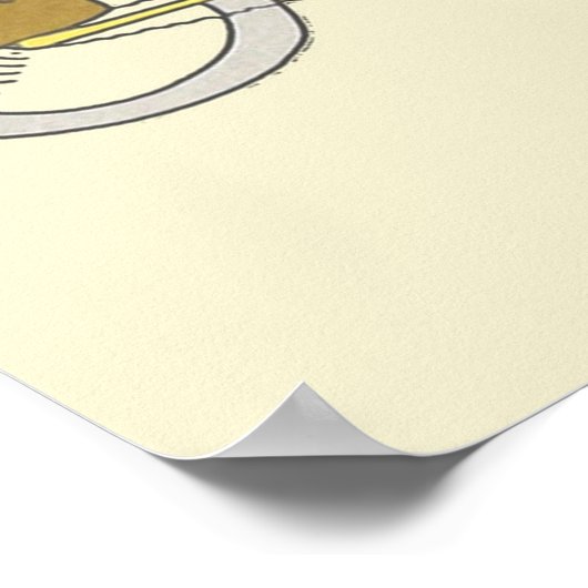 Poster Babar fait du vélo (Coin)