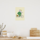 Poster Babar fait du vélo (Cuisine)