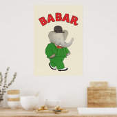 Poster Babar l'éléphant (Cuisine)