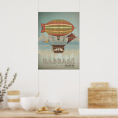 Poster Babbage by Airship Steampunk Vintage voyage (Cuisine)