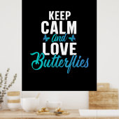 Poster Babfly | Keep Calm and Love Butterfly (Cuisine)