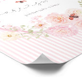 Poster Babies are Sweet Love Bug Wildflower Baby Shower (Coin)