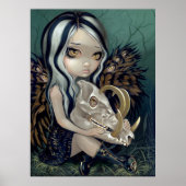 Poster Babirusa Crâne Art Imprimer fée gothique bas sourc (Devant)