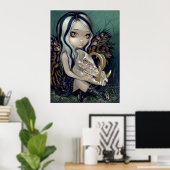 Poster Babirusa Crâne Art Imprimer fée gothique bas sourc (Bureau à domicile)