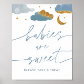 Poster Baby Are Sweet Sign - Twinkle Little Star Boy (Devant)