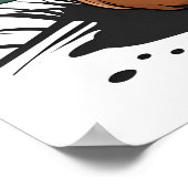 Poster Baby assis Highland Cow Nursery Art (Coin)