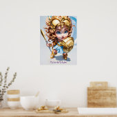 Poster Baby Athena "Mon monde mes règles" (Cuisine)