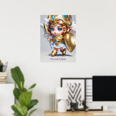 Poster Baby Athena "My World My Rules" v2 (Bureau à domicile)