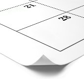 Poster Baby Bear Douche Devis Date d'échéance Calendrier (Coin)