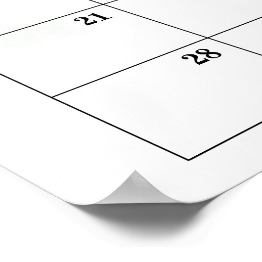 Poster Baby Bear Douche Devis Date d'échéance Calendrier (Coin)