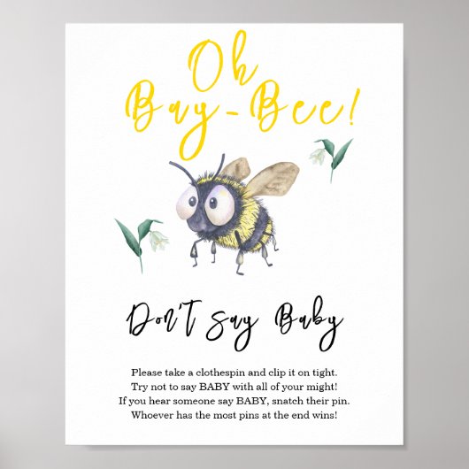 Poster Baby Bee - Ne dites pas bébé (Devant)