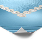 Poster Baby Blue Pearls Photo Quinceañera (Coin)