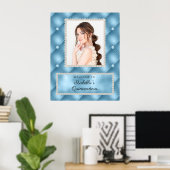 Poster Baby Blue Pearls Photo Quinceañera (Bureau à domicile)