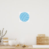 Poster Baby Blue Volleyball (Cuisine)