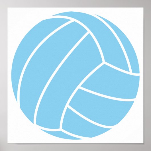 Poster Baby Blue Volleyball (Devant)