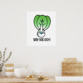Poster Baby Bok Choy Funny Veggie Pun (Cuisine)
