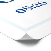 Poster Baby Boy Dinosaur Faire-part de naissance personna (Coin)