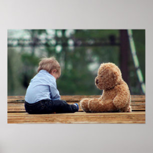 Poster Baby Boy et Teddy Bear