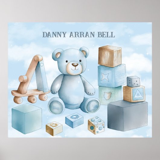 Poster Baby Boy Nursery (Devant)