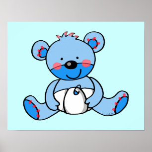 Poster Baby Boy (ours en peluche)