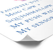 Poster Baby Boy Turning ONE 1st Birthday Milestone (Coin)