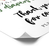 Poster Baby brasse du Merci de bière pour venir (Coin)