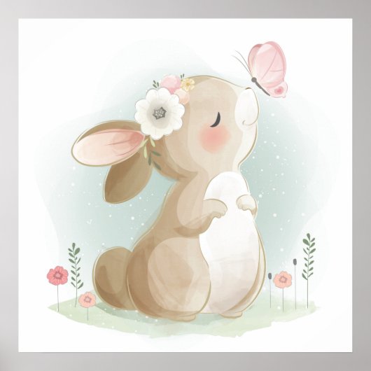 Poster Baby bunny (Devant)