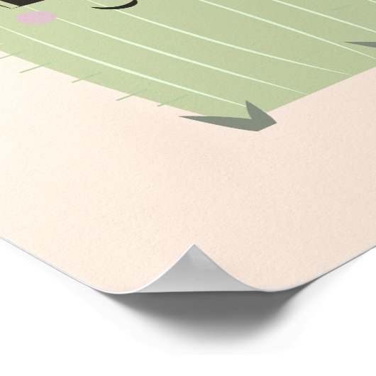 Poster Baby Cactus Nursery Wall Art (Coin)