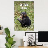 Poster Baby Chimpanzee | Pan Troglodytes (Bureau à domicile)